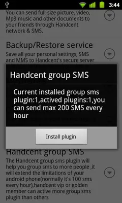 HandcentGroupSmsHelper5 android App screenshot 0