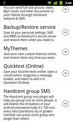 HandcentGroupSmsHelper5 android App screenshot 1